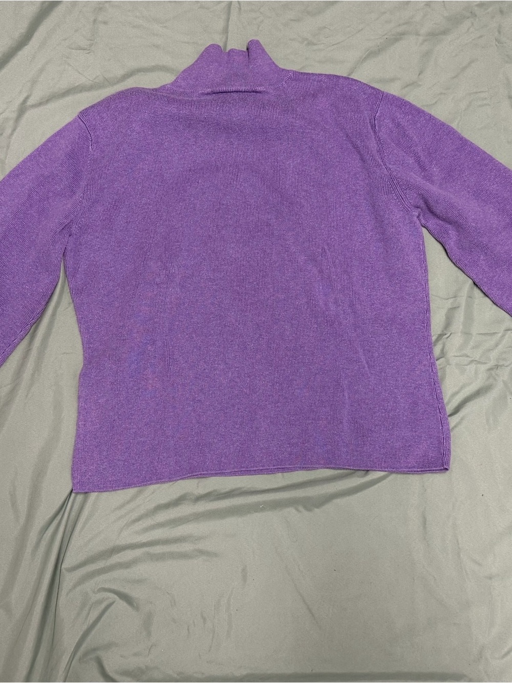 Talbots Purple Turtleneck Sweater